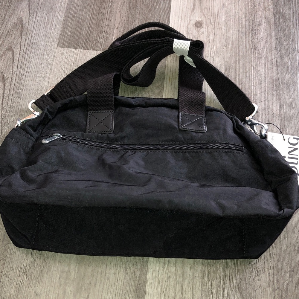 Kipling Defea Nylon Black Tonal Crossbody Shoulder Bag + Monkey Keychain NWT - Picture 8 of 16